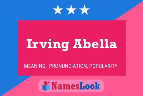 Poster del nome Irving Abella