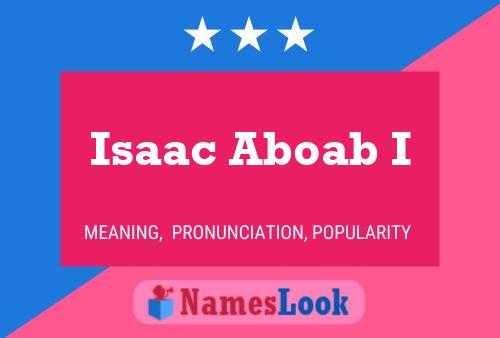 Poster del nome Isaac Aboab I