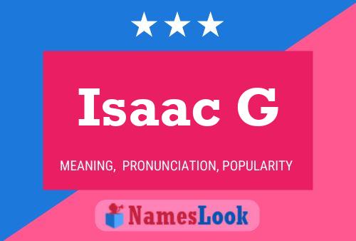 Poster del nome Isaac G