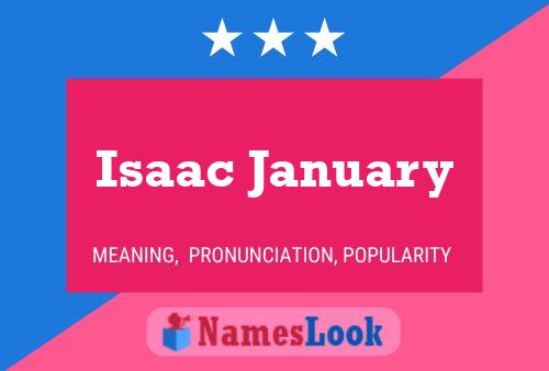 Poster del nome Isaac January