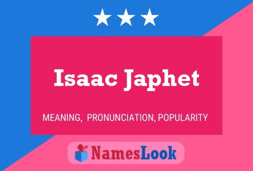 Poster del nome Isaac Japhet