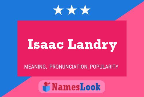 Poster del nome Isaac Landry