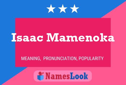 Poster del nome Isaac Mamenoka