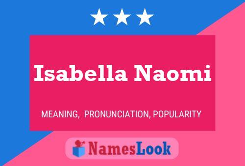 Poster del nome Isabella Naomi