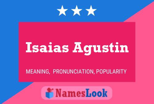 Poster del nome Isaias Agustin