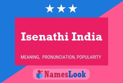 Poster del nome Isenathi India