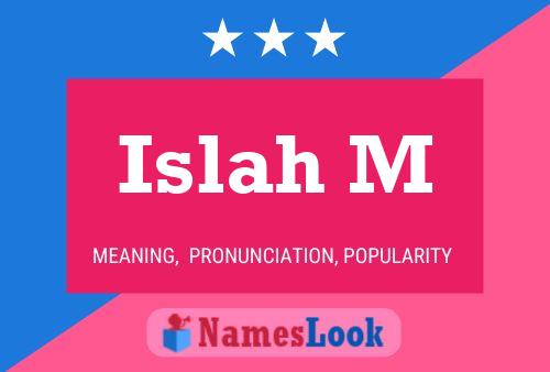 Poster del nome Islah M