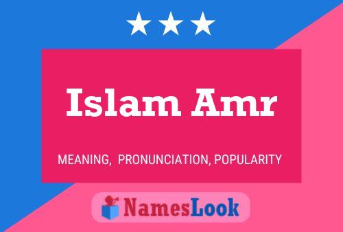 Poster del nome Islam Amr