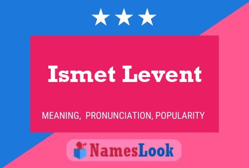 Poster del nome Ismet Levent