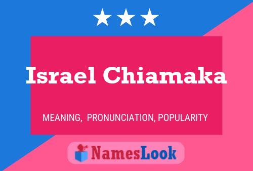 Poster del nome Israel Chiamaka