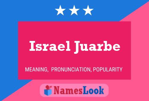 Poster del nome Israel Juarbe