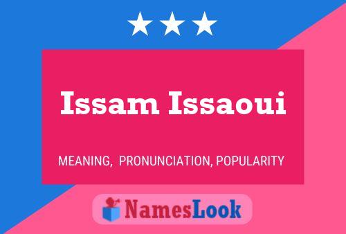 Poster del nome Issam Issaoui