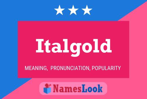 Poster del nome Italgold