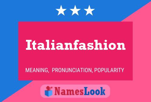 Poster del nome Italianfashion