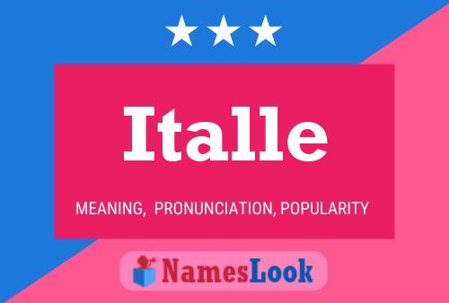 Poster del nome Italle