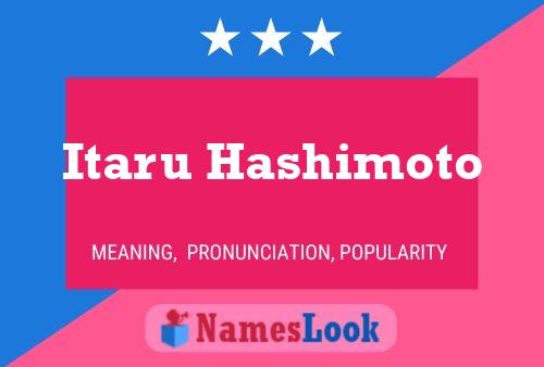 Poster del nome Itaru Hashimoto