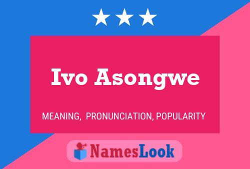 Poster del nome Ivo Asongwe