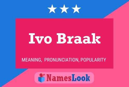 Poster del nome Ivo Braak