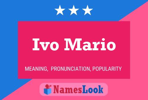 Poster del nome Ivo Mario