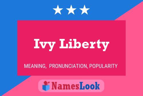 Poster del nome Ivy Liberty