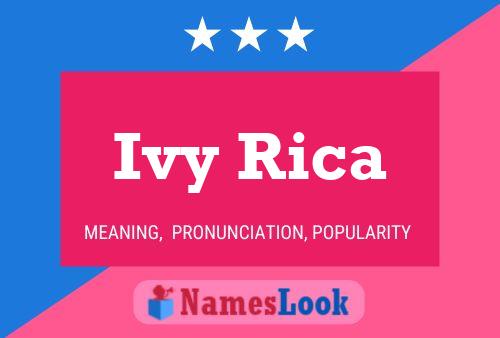 Poster del nome Ivy Rica