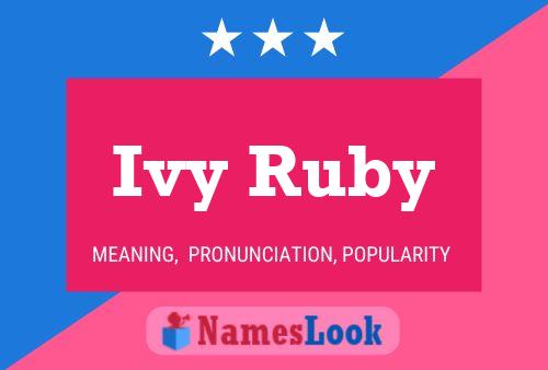 Poster del nome Ivy Ruby