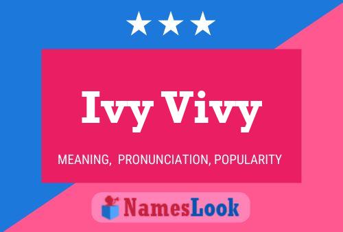 Poster del nome Ivy Vivy