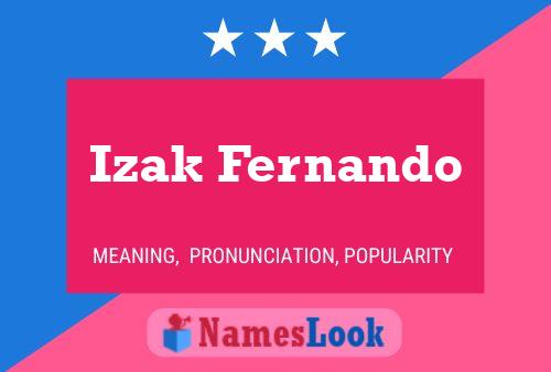 Poster del nome Izak Fernando