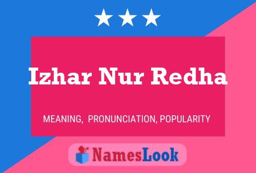 Poster del nome Izhar Nur Redha