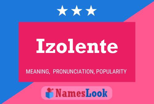 Poster del nome Izolente