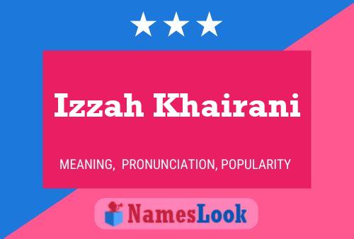 Poster del nome Izzah Khairani