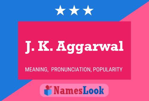 Poster del nome J. K. Aggarwal