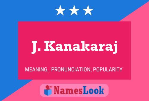 Poster del nome J. Kanakaraj