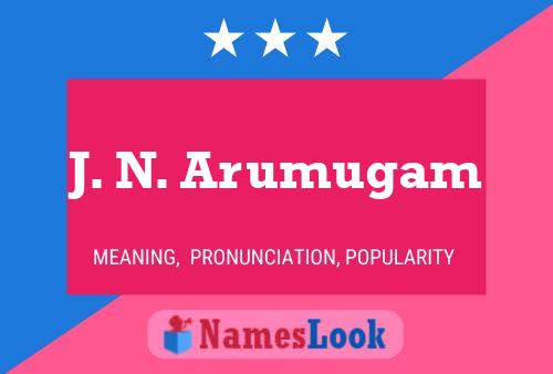 Poster del nome J. N. Arumugam