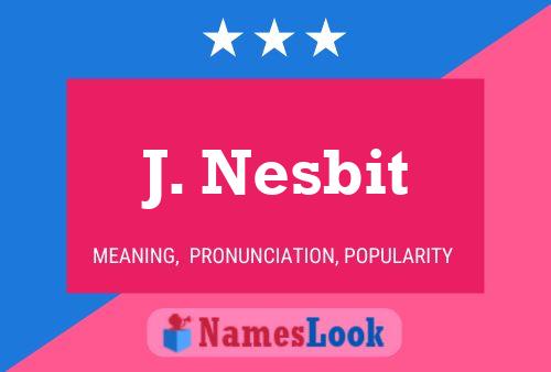 Poster del nome J. Nesbit