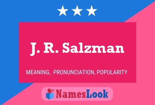 Poster del nome J. R. Salzman