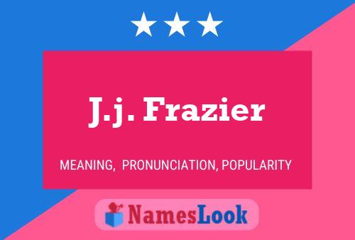 Poster del nome J.j. Frazier