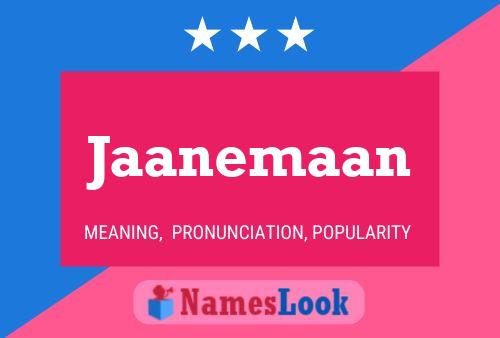 Poster del nome Jaanemaan