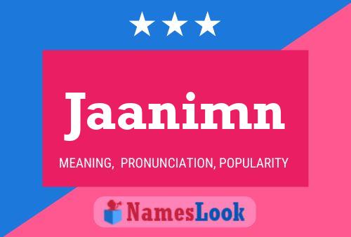 Poster del nome Jaanimn