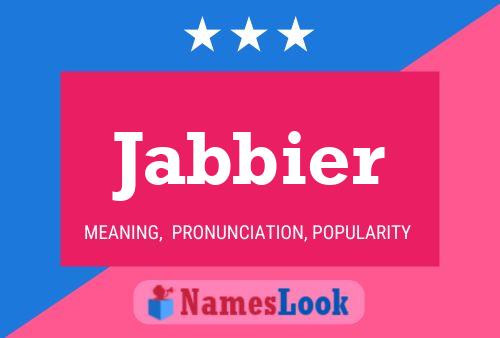 Poster del nome Jabbier