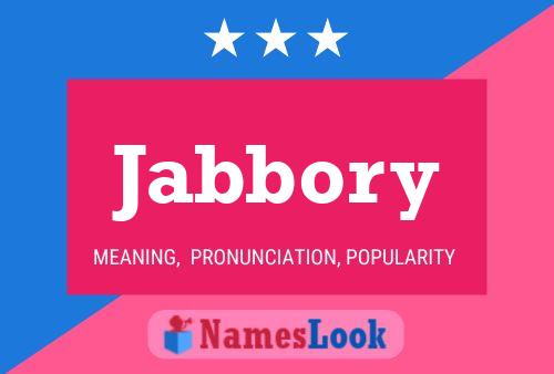 Poster del nome Jabbory