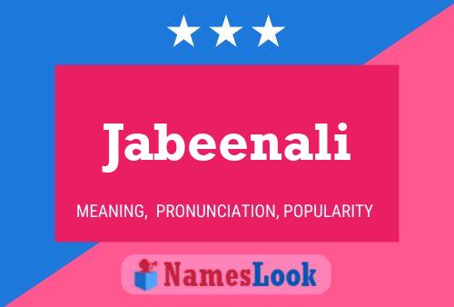 Poster del nome Jabeenali