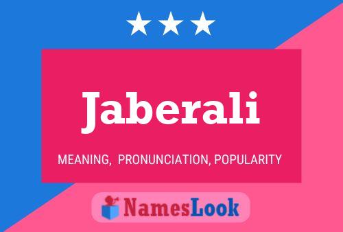 Poster del nome Jaberali