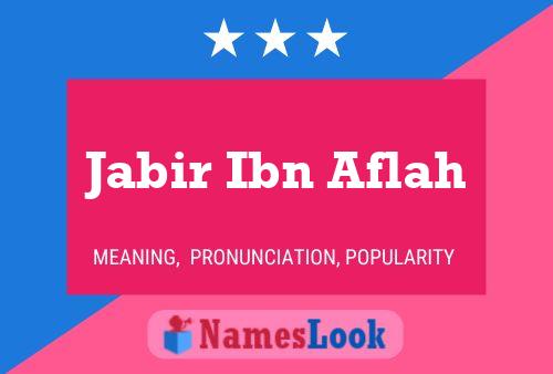 Poster del nome Jabir Ibn Aflah