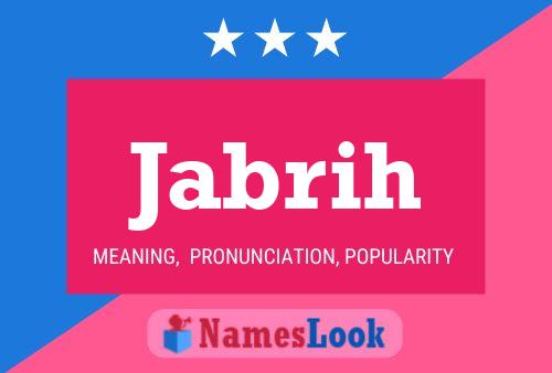 Poster del nome Jabrih