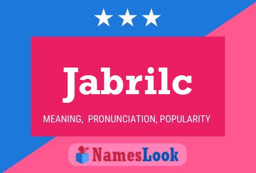 Poster del nome Jabrilc