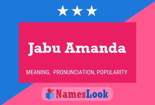 Poster del nome Jabu Amanda