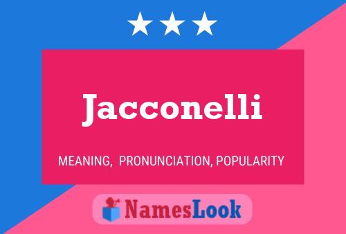 Poster del nome Jacconelli