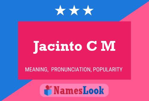 Poster del nome Jacinto C M