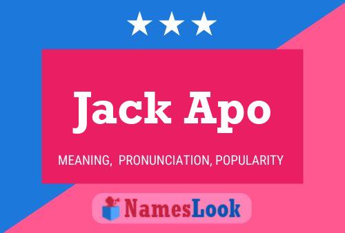 Poster del nome Jack Apo